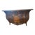 This antique bombe chest features an exquisitely carved curved front with deep floral and foliate relief, showcasing...