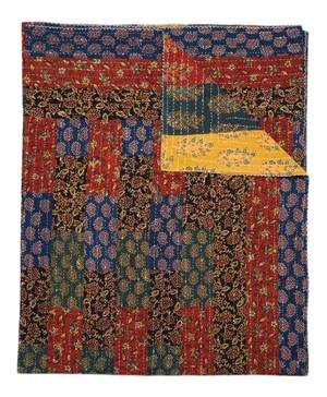Rectangles Patchwork Quilt, Queen - Multi-Color