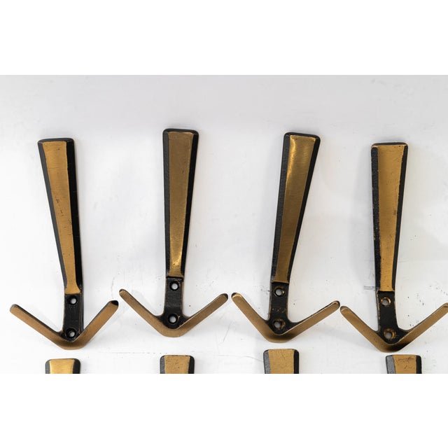 Metal Wall Hooks by Baller Hertha, Vienna, Austria, 1950s, Set of 8 For Sale - Image 7 of 8
