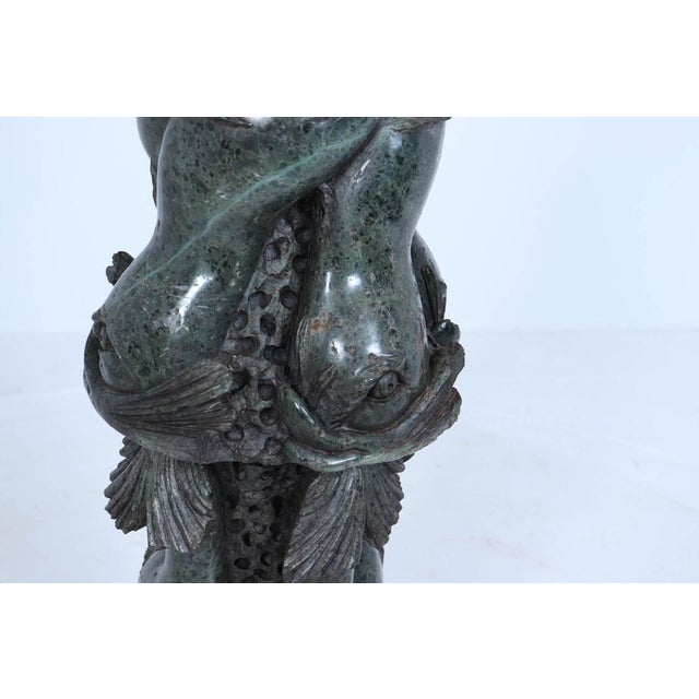 Italian Serpentine Marble Pedestal, 1880s, Set of 4 For Sale - Image 16 of 18