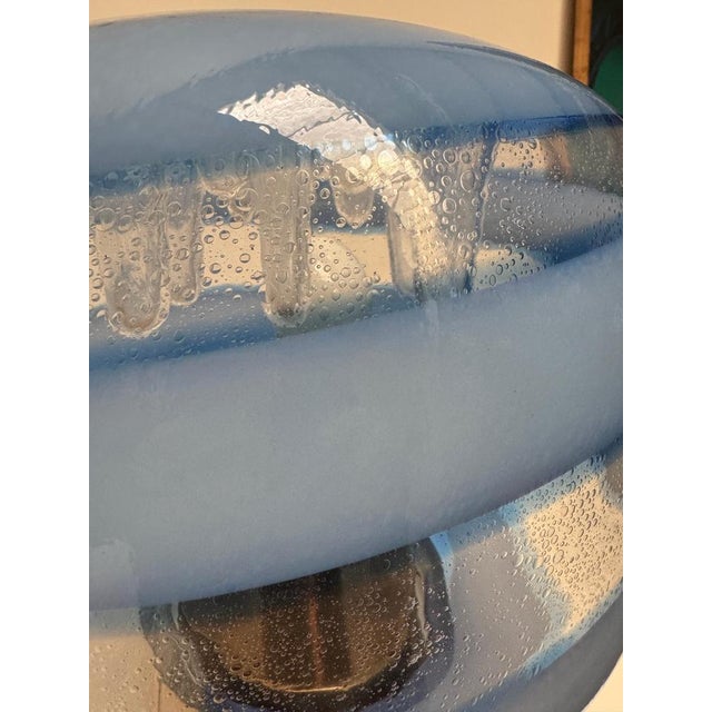 1970s Hand-Blown Glass and Brass Table Lamp attributed to Toni Zuccheri, 1970s For Sale - Image 5 of 13