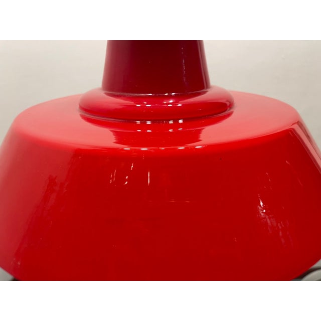 Glass Red Murano Glass Pendant Lamp, 1950s For Sale - Image 7 of 15