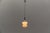 Silver Space Age Opal Glass Hanging Lamp with Chrome, Germany, 1960s For Sale - Image 8 of 9