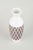 Gabriel, Sweden Ceramic vase, 1960/70s. Retro-styled tall vase in glazed faience with white top and base and a geometric...