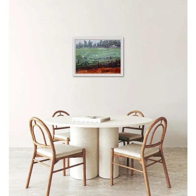 2020s Horses in Field, Expressionist Landscape Oil Painting For Sale - Image 5 of 6