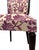 Purple Vintage Set of Six Italian Mid-Century Dining Chairs With Floral Pattern Upholstery For Sale - Image 8 of 9