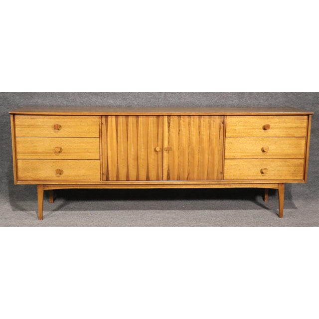 Stunning design by Lane Furniture! Walnut wood with delicate rosewood inlaid details. Nine wide drawers give ample bedroom...