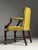 Classic office chair / armchair, mid-20th century. Upholstered in green leather. Button-tufted seat and back. In very good...