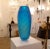 Mid-Century Modern Blue Murano Glass Vase, Italy 1980s For Sale - Image 3 of 9