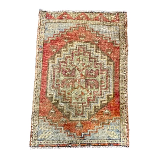 Turkish Yastik Rug 1'7" x 2'4" For Sale