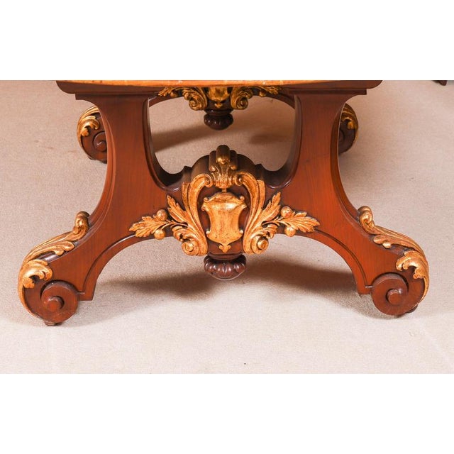 Antique Victorian Mahogany Twin Base Dining Table and Chairs, 1800s, Set of 13 For Sale - Image 9 of 14