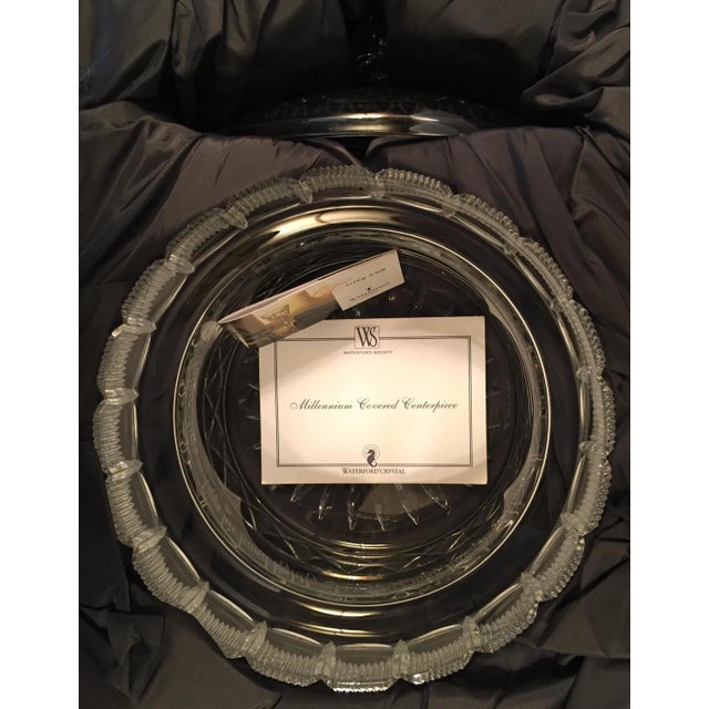 Contemporary 21st Century Waterford Millennium Society Limited 'Father Time' Lidded Centerpiece Bowl - 1 Piece For Sale - Image 3 of 12