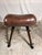 Antique Gymnastic Horse in Cow Leather, Italy, 1940s For Sale - Image 9 of 13