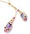 Bulgari Rose Gold Amethyst Chalcedony Tourmaline Lariat Necklace For Sale - Image 9 of 15