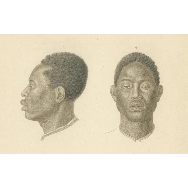 After Werner, African & Charrúa, Uruguay Men, 1849, Handcolored Engraving For Sale - Image 4 of 6