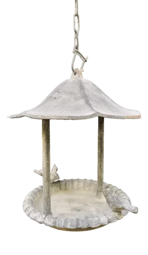 Cast Iron Birdhouse Hanging Birdfeeder