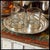 A rare 10-inch vintage hotel silver round serving platter, custom-manufactured in 1957 for the historic Diplomat Hotel in...