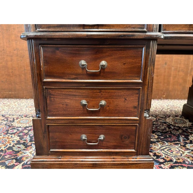 Chesterfield English Desk in Teak For Sale - Image 12 of 18