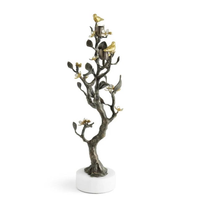 Michael Aram New in Box - Michael Aram Lovebirds Candelabras (Set of 2) For Sale - Image 4 of 4