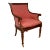 Vintage Regency Style Upholstered Armchair For Sale