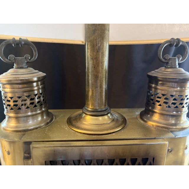 Mid 20th Century Vintage Capt. David Babcock "Young America" Nautical Table Lamp For Sale - Image 5 of 17