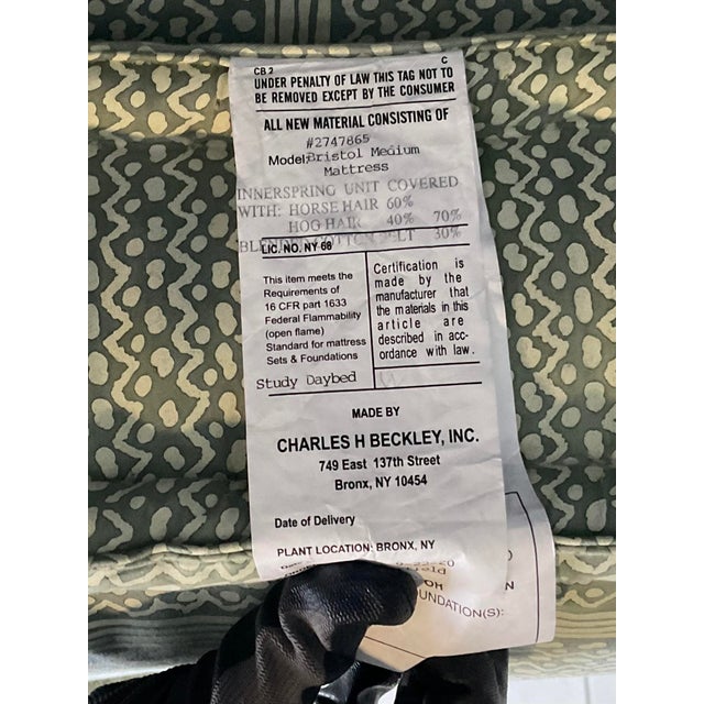 Vintage Boho Charles Beckley Daybed in Peter Fasano “Angelina” For Sale In West Palm - Image 6 of 12