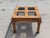 Postmodern Burl Wood and Smoked Glass Square Side Table, 1970s For Sale - Image 4 of 10