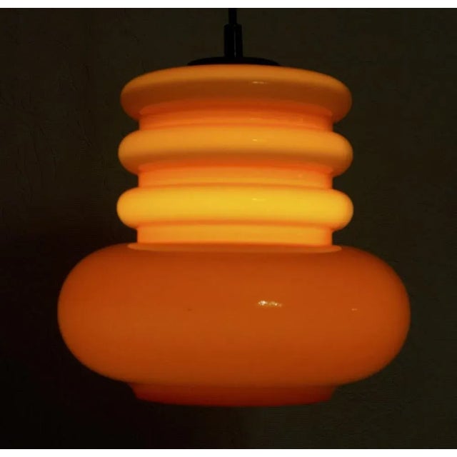 Space Age Orange Ceiling Lamp from Peill & Putzler, 1960s For Sale - Image 11 of 13