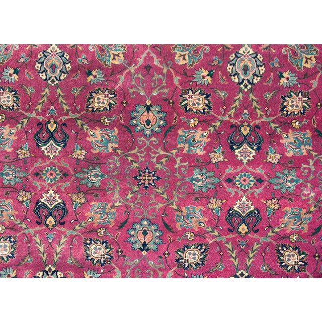 Late 20th Century Pakistani Tabriz Rug For Sale - Image 14 of 15