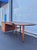 Walnut boomerang executive desk with conference corner. Mid-Century modern by William H Sullivan for Standard Furniture....