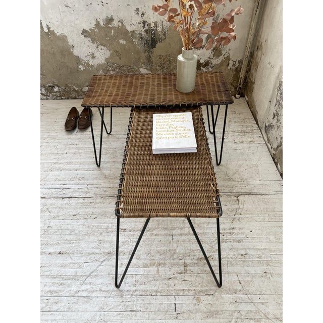 Raoul Guys Osier Tables Duo, Set of 2 For Sale - Image 4 of 18