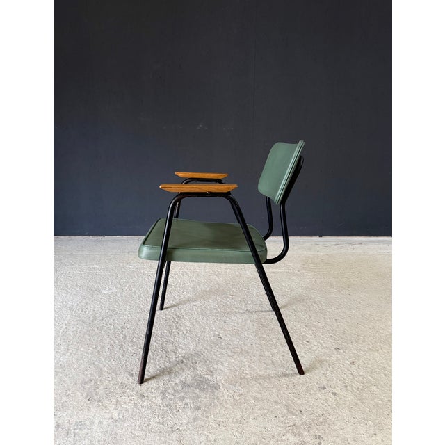 Mid-Century Modern Space Age M Armchair by Pierre Guariche for Meurop, 1950s For Sale - Image 3 of 17