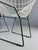 Set of Diamond Chairs in White & Black Metal attributed to Harry Bertoia, 1960s For Sale - Image 10 of 18