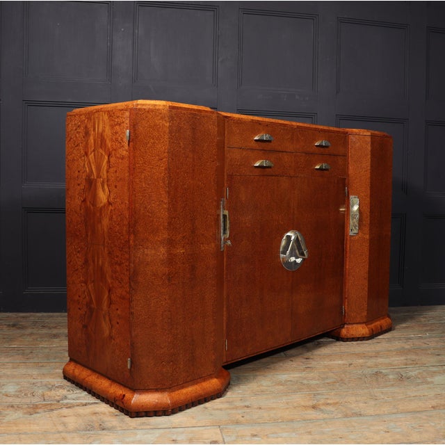 French Art Deco Sideboard in Amboyna, 1920s For Sale - Image 6 of 17