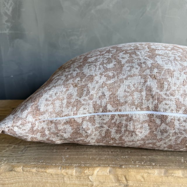 2020s Nelly Floral Linen Pillow For Sale - Image 5 of 9