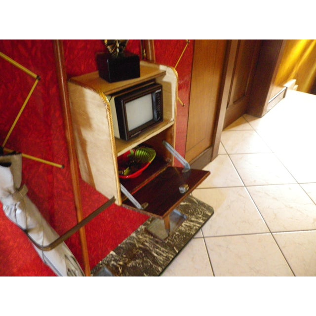 Metal Mid-Century Handcrafted Wall-Mounted Coat Rack, France, 1950s For Sale - Image 7 of 18