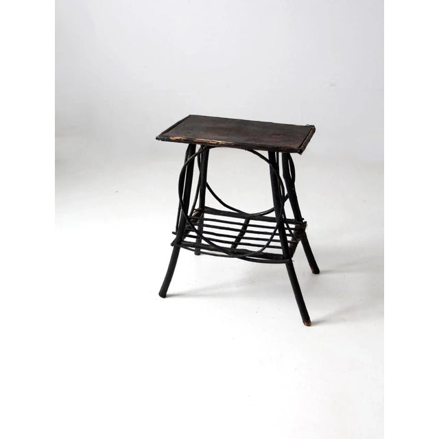 Farmhouse Antique Adirondack Twig Table For Sale - Image 3 of 13