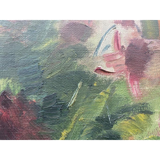 Continental School Artist, Flowers in Vase, Oil on Canvas, 1950s, Framed For Sale - Image 4 of 18