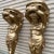Art Deco 1970s Oversized Gold Lady Sconces For Sale - Image 3 of 5