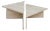 1980s Modernist Travertine Coffee Table For Sale