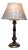 Vintage Table Lamp by Diga Colmore with Metal Base and Fabric Shade, 1990s For Sale