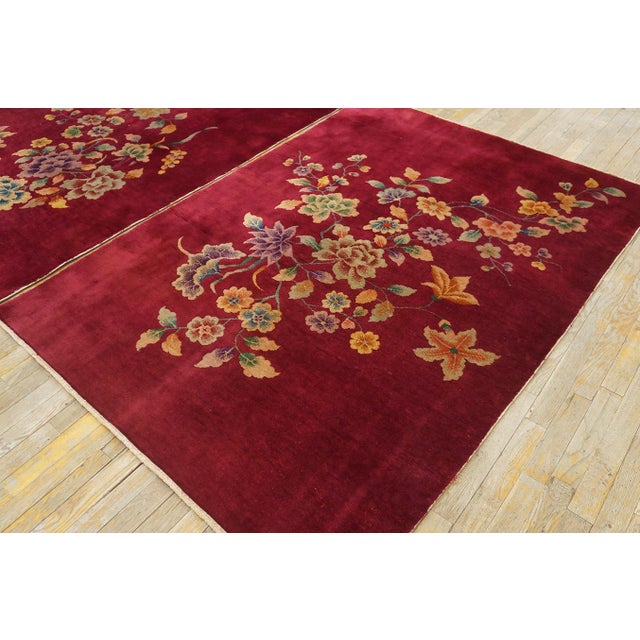 1920s 1920s Pair of Chinese Art Deco Carpets For Sale - Image 5 of 12