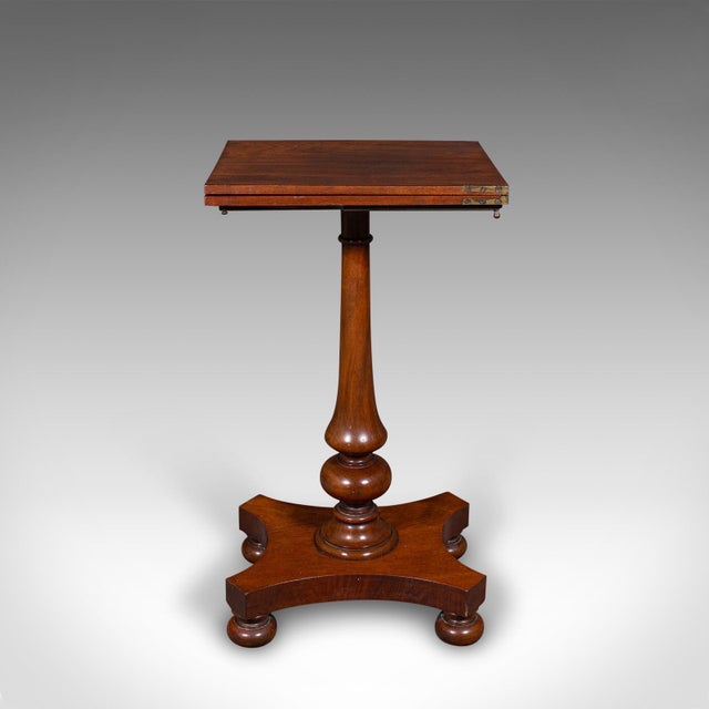 Antique Calligrapher's Extending Table, English, Cantilever, Chairside, Regency For Sale - Image 6 of 12