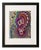 Framed Abstract "Behind the Tapestry" Mixed Media on Paper by Laurel Rosenberg For Sale