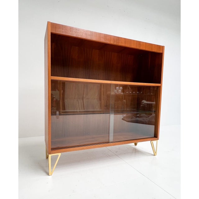 Metal Danish Vitrine Cabinet, 1970s For Sale - Image 7 of 10
