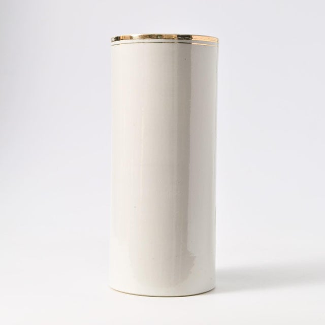 Hand-Painted Chinese Porcelain Hat Stand Vase, 1930s For Sale - Image 3 of 8