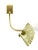 Vintage Gold Brass Fan Curtain Drapery Holdback Sconces For Sale - Image 4 of 12
