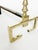 Metal Brass and Cast Iron Andirons, France, 1970s, Set of 2 For Sale - Image 7 of 11