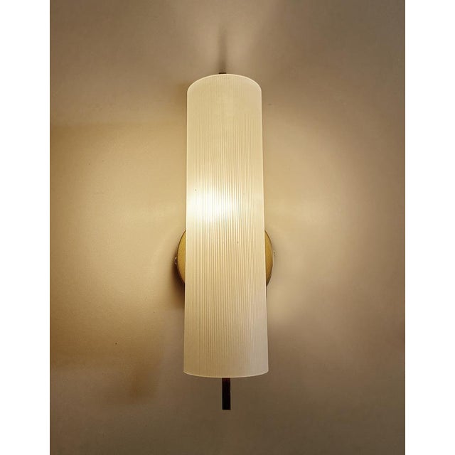 Vintage Glass Sconce from Hillebrand Leuchten, 1950s For Sale - Image 6 of 15