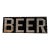 Vintage "Beer" Reverse Foil Bar Sign For Sale